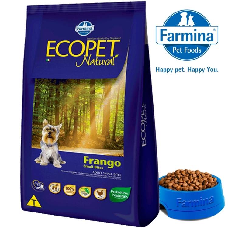 ECOPET NATURAL FRANGO ADULT SMALL BITES 3KG